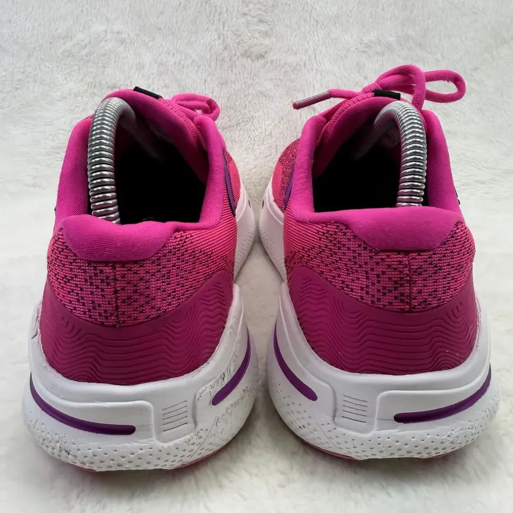 Brooks Ghost Max Womens Running Shoes Pink Glo Purple Black Size 9 Cushion